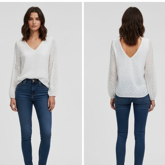 Joseph Ribkoff Chiffon Blouse - Picture 15 of 15